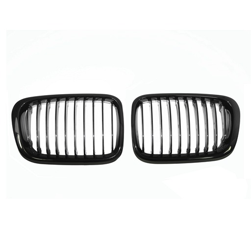 4400555B-SBK.jpg BMW E46 4D 98-01 Pre-Facelift Matte Black Front Grille