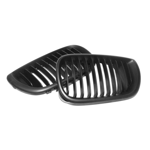 4400556B-2.jpg BMW E46 4D 02-04 Matte Black Front Grille