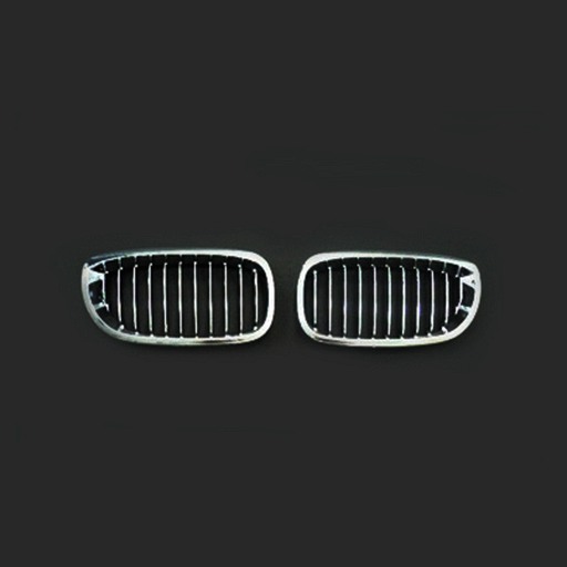 BMW E46 2D 03-04 Chrome Silver Front Grille