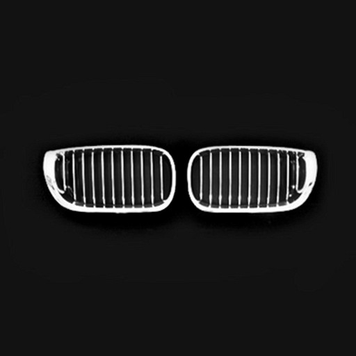 4401298M.jpg BMW E46 4D 02-05 Chrome Silver Front Grille