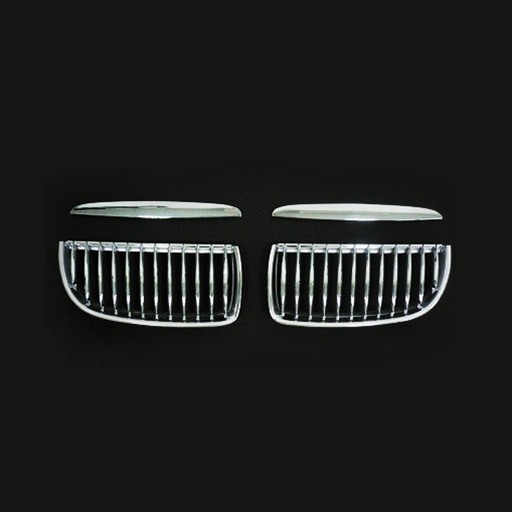 BMW E90 E91 05-ON Chrome Silver Front Grille