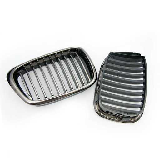 4403716M-2.jpg BMW E39 01-03 Black Chrome Front Grille