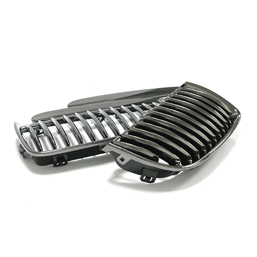 4404437B-1.jpg BMW E90 05-07 Moulding Black Chrome Front Grille +M