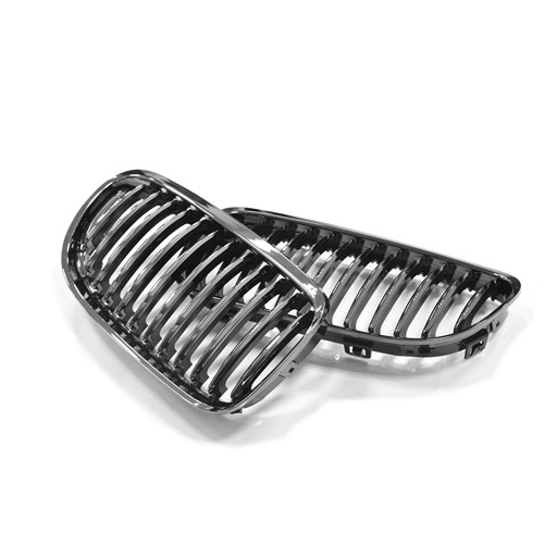 4404755B-1.jpg BMW E90 E91 07-09 LCI Black Chrome Front Grille