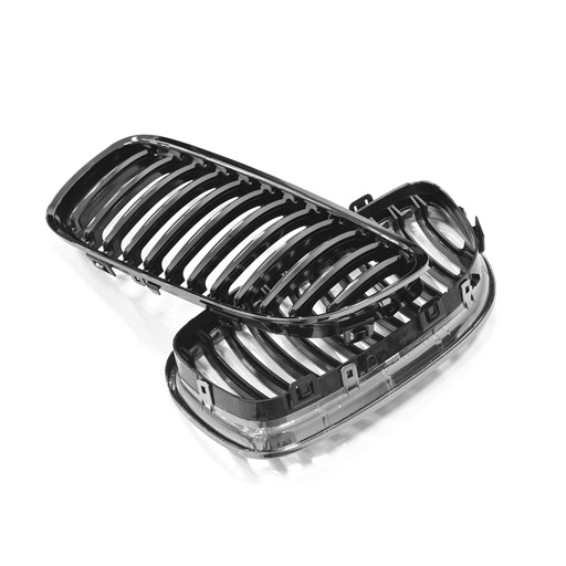 4404755B-2.jpg BMW E90 E91 07-09 LCI Black Chrome Front Grille