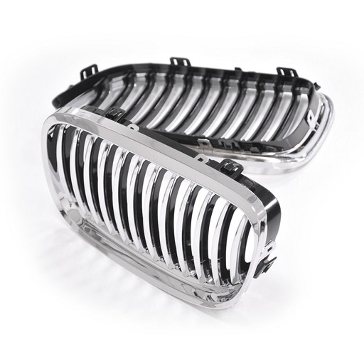 4405059N-1.jpg BMW E90 E91 07-09 LCI Chrome Black Front Grille