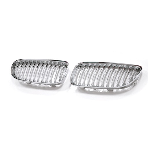 4405060M.jpg BMW E90 E91 07-09 LCI Chrome Silver Front Grille