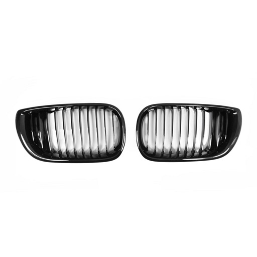 BMW E46 4D 02-04 Shiny Black Front Grille