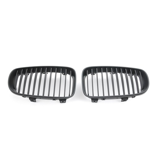 4405438B.jpg BMW E81 E82 E87 E88 Facelifted Matte Black Front Grille