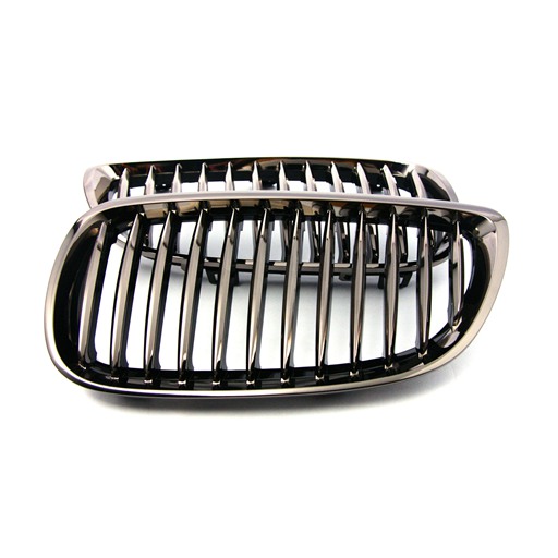 4405444N-1.jpg BMW E92 E93 07-09 Black Chrome Front Grille