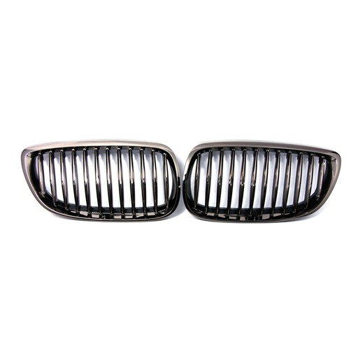 4405444N.jpg BMW E92 E93 07-09 Black Chrome Front Grille