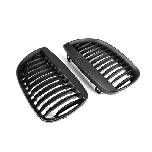 4405449B-2-2.jpg BMW E87 05-07 Matte Black Front Grille