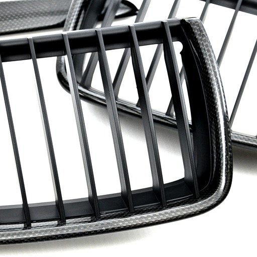 4405625B-2.jpg BMW E90-91 05-08 Pre-Facelift Carbon Look Front Grille