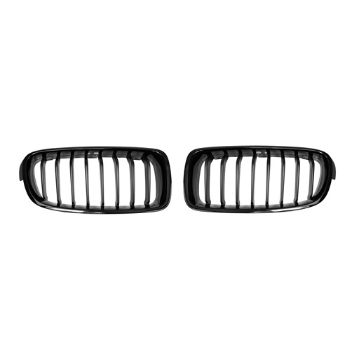 BMW F30 Sports Version 12~ PerFormacne Shiny Black Rim Matte Black Base Front Grille