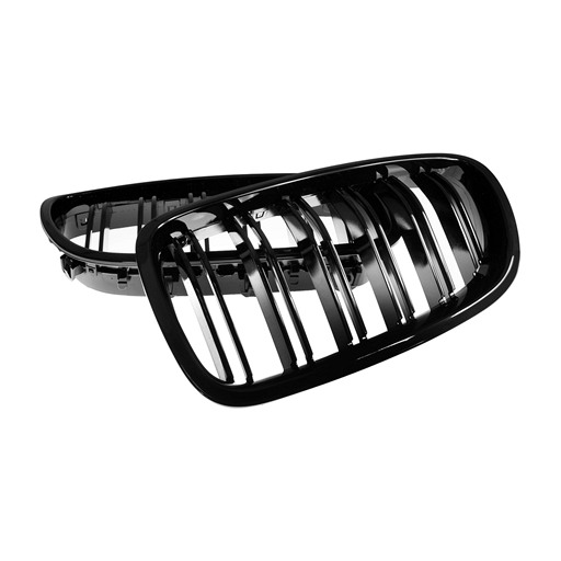 4409467B-SBK-1.jpg BMW F10 F11 M5 Look Shiny Black Front Grille