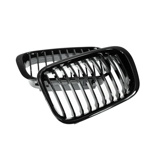 4409515B-SBK-1.jpg  BMW E46 4D 98~01 Shiny Black Front Grille