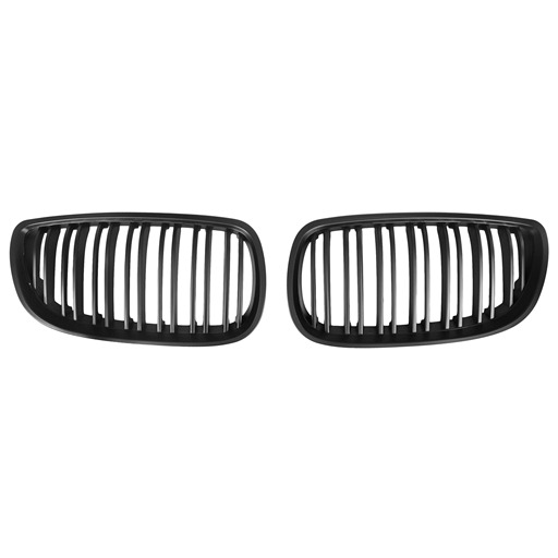 Double Slats+Matte Black Front Grille for BMW E92 E93 (2006~09), ABS