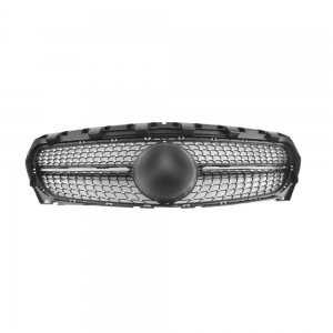 Front Grille for Benz W117 (CLA250 look) (2014~16), Shiny Black