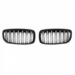 For BMW F45 M Double slats Matte Black Front Grille