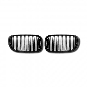 Double slats+Matte Black Front Grille for BMW G11 G12