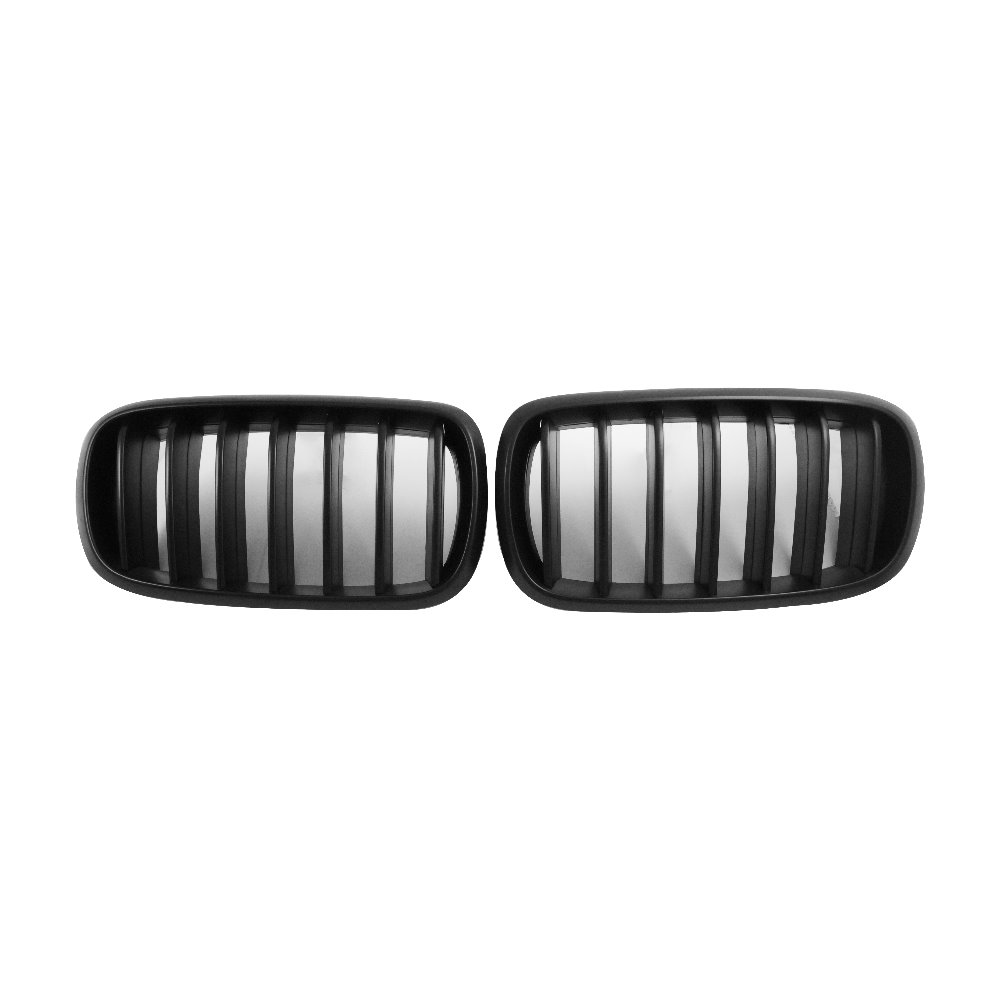 For BMW X5 (F15) / X6 (F16) 單柵+霧黑 (邊緣加高) 水箱罩