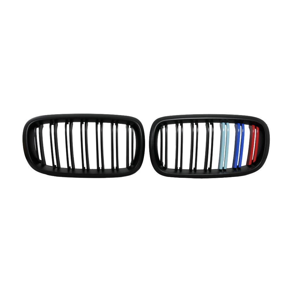 For BMW X5 (F15) / X6 (F16) 雙柵+霧黑+三彩 水箱罩