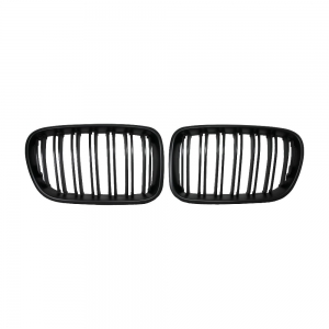 Double Slats+Matte Black Front Grille for BMW X3(F25) Pre-Lci, ABS