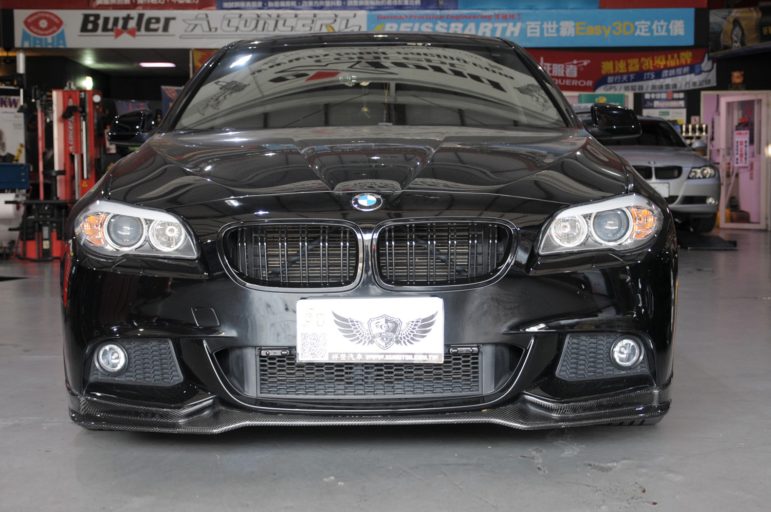 For BMW F10/F11/F18 (M-Tech前保桿用) End.cc款 前下巴, FRP+CF