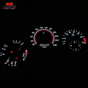 【SD祥登汽車】For Benz 賓士 W124 冷光 儀表板 ECO 公里 轉速 改裝 儀錶板 E220 E280