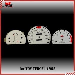 【SD祥登汽車】 豐田 TOYOTA TERCEL 1995 儀錶板 藍綠發光 庫存出清 儀表板 儀表 儀錶 冷光 白底
